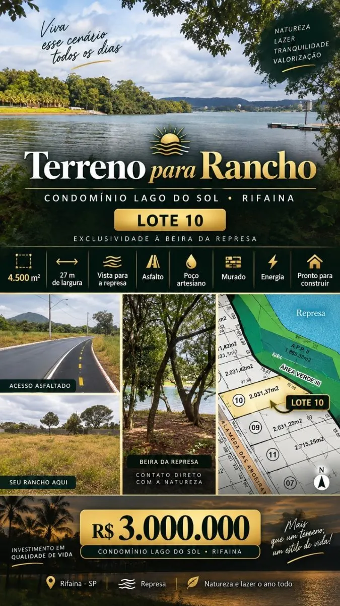 Terreno de Rancho Em Rifaina — foto 2