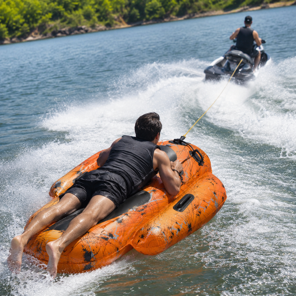 Boia Rebocável Nautika Jet Bob Laranja — Para Jet Ski e Lancha